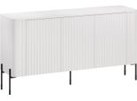 Dmora Credenza Amora 39.6X150X80H Cm Bianco, 3 Ripiani 6 Vani