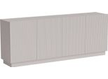 Dmora Credenza Masainas 200X40X48H Cm Beige, 4 Ripiani 4 Ante