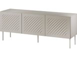 Dmora Mobile Porta Tv Trancoso 42X150.5X60H Cm Beige, Un Ripiano 3 Vani