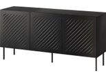 Dmora Credenza Torres 42X150.5X75H Cm Nero, Un Ripiano 3 Vani