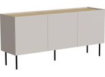 Dmora Credenza Valongo 40X150X70H Cm Beige Rovere, Un Ripiano 3 Vani