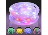 Jayseuw 20M 200 Led Luci Fata Bianco Caldo 10 Modalità Di Luce Luci Fata Festa Giardino Decorazione Luci Di Natale Cavo Trasparente