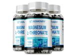 Magnesio L-Treonato 2000 Mg (3X120 Capsule) Integratore Alimentare, Cervello, Nervi, Cognitivo, Memoria, Sonno