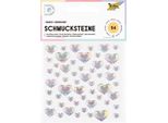 Folia 12313 Folia Schmucksteine Hearts Iridescent, Selbstklebend