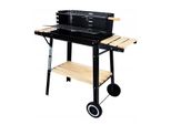 Grande Barbecue Da Giardino A Carbonella Su Ruote Spiedo Girevole 3X Ripiani Set Barbecue Premium