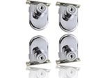 4 X Serratura Per Porta Del Mobile In Vetro | Serratura Di Sicurezza Per Mobile In Vetro | Serratura Per Porta In Vetro Con 2 Chiavi | Serratura Per Mobile Serratura Per Porta In Vetro | Serratura Per Porta Singola Per Vetro Da 4-8 Mm
