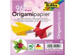 Folia Origami-Faltbl„Tter, 100 X 100 Mm, Farbig Sortiert