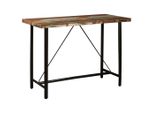 Vidaxl Set Da Bar Da 5 Pezzi Legno Massiccio Riciclato E Vera Pelle