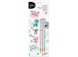 Set Di 3 Matite E 3 Gomme Animali Kidea