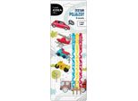 Set Di 3 Matite E 3 Gomme Kidea Vehicles