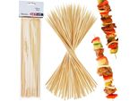 Stuzzicadenti In Legno Spiedini In Legno Set Di 100 Spiedini Per Tartine Da 30 Cm Spiedini Da Barbecue Lunghi Per Carne E Kebab