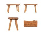 Vidaxl Panca Da Giardino 80 Cm In Teak Massiccio - Panca Da Giardino - Panche Da Giardino - Panche - Panchine