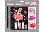 Diario Con Lucchetto + Timbri E Accessori Balletto Ragazza Derform