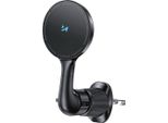 Wozinsky Wct5-6S4Y Supporto Per Auto Con Caricatore Induttivo Qi/Magsafe 15W Per Griglia Dell'aria - Nero