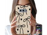 Custodia Per Samsung Galaxy S10E - Fiocco Beige Disegni Moda