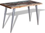 Vidaxl Tavolo Da Pranzo In Legno Massiccio Antico 120X60X76 Cm