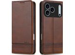 Custodia Per Iphone 17 Pro Max, Portafoglio Con Chiusura Magnetica E Supporto, Custodia Flip In Pelle Per Iphone 17 Pro Max Caffè
