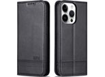 Custodia Per Iphone 15 Pro Max, Portafoglio Con Chiusura Magnetica E Supporto, Custodia Flip In Pelle Per Iphone 15 Pro Max Nero