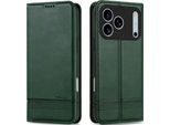 Custodia Per Iphone 17 Pro Max, Portafoglio Con Chiusura Magnetica E Supporto, Custodia Flip In Pelle Per Iphone 17 Pro Max Verde