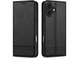 Custodia Per Iphone 17, Portafoglio Con Chiusura Magnetica E Supporto, Custodia In Pelle Flip Per Iphone 17 Nero