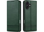 Custodia Per Iphone 17, Portafoglio Con Chiusura Magnetica E Supporto, Custodia In Pelle Flip Per Iphone 17 Verde