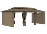 Padiglione Con Tende 600X298X270 Cm Taupe 180 G/M²
