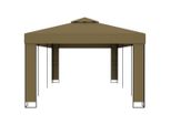 Padiglione Con Doppio Tetto 3X6 M Taupe 180 G/M²
