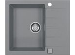 Alveus Cadit - Lavello In Granito 590X500 Mm, Con Comando Di Scarico, Cemento 1132020