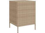 Vidaxl Mobile Da Giardino Beige 55X59X80 Cm Poly Rattan