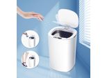 Polaza® Smart - Con Sensore - 9 Litri - Cestino Per Rifiuti - Cestino Per Rifiuti - Cestino Per Rifiuti - Abs - 18X18X29 Cm - Abs - Bianco