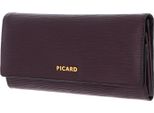 Picard Pelle Portafoglio Calais 1 Flap Wallet Vino Porpora