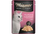Miamor 100Gx24 Filetti Fini In Gelatina Tonno E Granchio