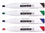 12X Kores M20853 Marcatore Per Lavagna Bianca E Lavagna A Fogli Mobili "K Marker"" Blu"