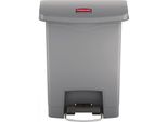 Rubbermaid Cestino Per Rifiuti Slim Jim 30 L Grigio