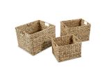 Vidaxl Set Di Cesti Portaoggetti 3 Pz. Giacinto D'acqua