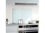 Vidaxl Alzatina Da Cucina In Vetro Temperato Bianco 70X50 Cm
