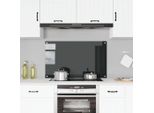 Vidaxl Alzatina Da Cucina Nera 100X60 Cm In Vetro Temperato