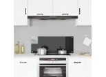 Vidaxl Alzatina Da Cucina Nera 100X40 Cm In Vetro Temperato