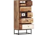 Vidaxl Credenza Con Cassetti 45X30X105 Cm In Legno Massiccio Antico