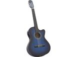 Vidaxl Chitarra Occidentale Cutaway Con Equalizzatore E 6 Corde Blu