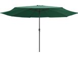 Vidaxl Ombrellone Con Asta In Metallo 390 Cm Verde