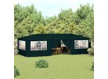 Tenda Professionale Per Feste Con Pareti Laterali 4×9 M Verde 90 G/M²
