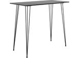 Vidaxl Set Da Bar 7 Pezzi Nero E Grigio