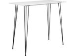 Vidaxl Set Da Bar 7 Pezzi Bianco E Grigio