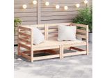Divani Da Giardino Angolari 2 Pezzi. Legno Di Pino Massiccio