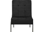 Sedia Relax 65X79X87 Cm In Velluto Nero