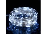 Cavo Luminoso A Led 40 M 400 Led Bianco Freddo 8 Funzioni