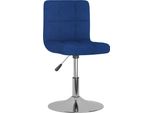 Vidaxl Sedie Da Pranzo 6 Pz. Girevoli In Tessuto Blu