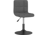 Vidaxl Sgabello Bar Girevole In Velluto Grigio Scuro