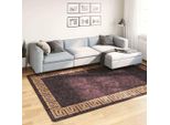 Vidaxl Tappeto Lavabile Nero E Oro 190X300 Cm Antiscivolo